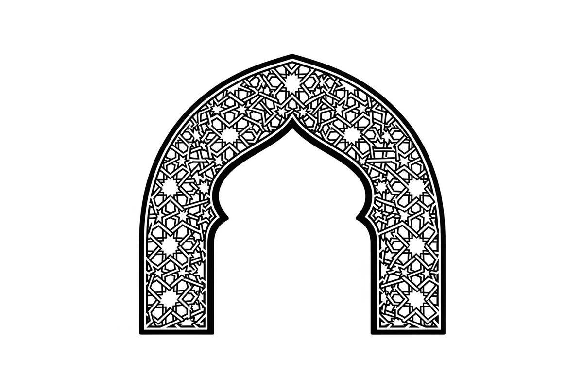 Islamic Arch Window Vector Bundle, an Illustration by yasushie (Photo 14 of 51)