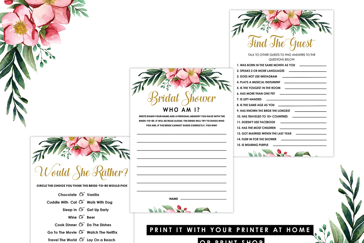 Bridal Shower Games, Set of 12, a Graphic by Wow Designs (Photo 3 of 5)