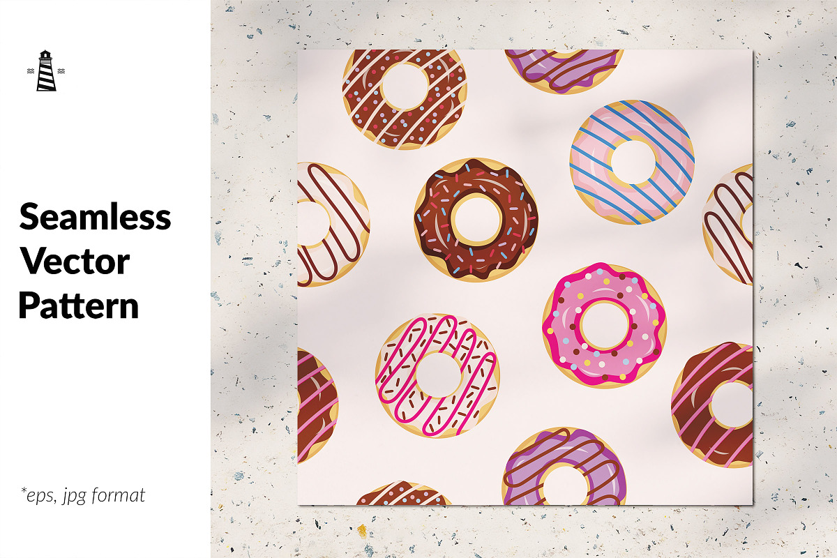 Donuts seamless pattern, a Pattern Graphic by Norse Studio | Creative ...
