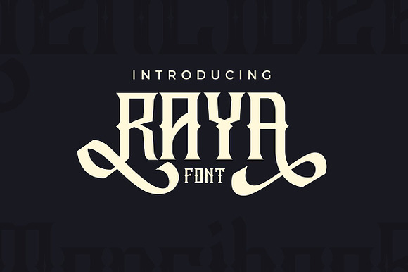 Raya Vintage Swash Font preview 7