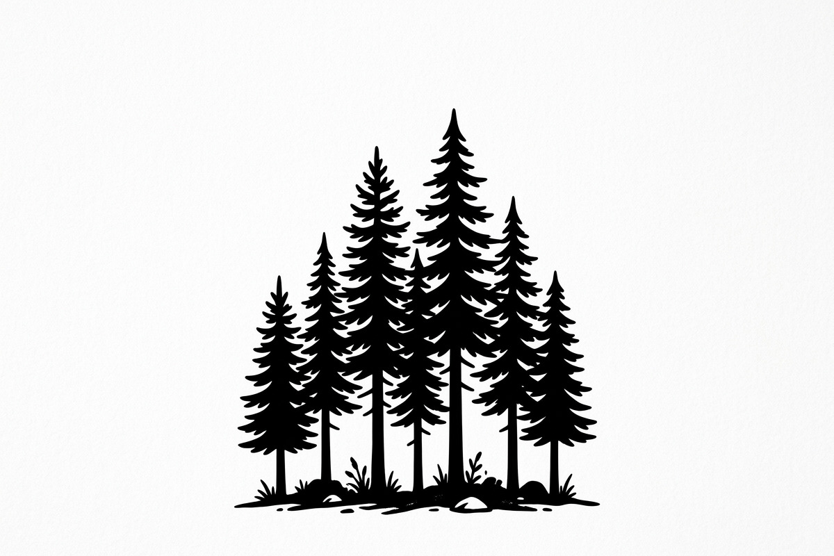 Majestic Pine Trees SVG, a Finance Illustration by Amazin_art (Photo 25 of 32)