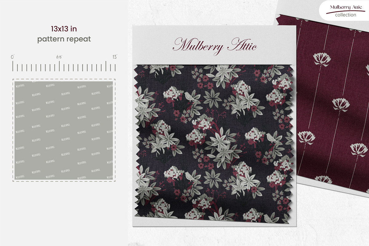 Mulberry Attic - Seamless Patterns, a Pattern Graphic by Milky April