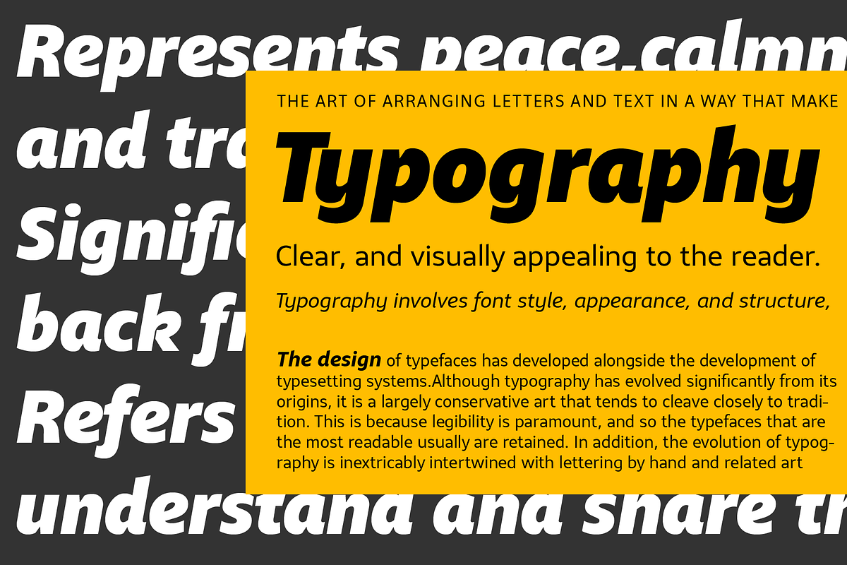 Qamari - Sans Serif Font Family, a Sans Serif Font by Namela Studio (Photo 6 of 8)