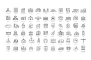 Public Services Line Icons, an Outline Icon by Tettygreen (Thumbnail 1 of 2)