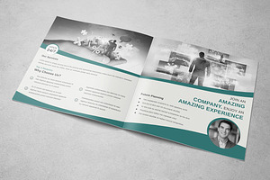 Corporate Square Bifold Brochure