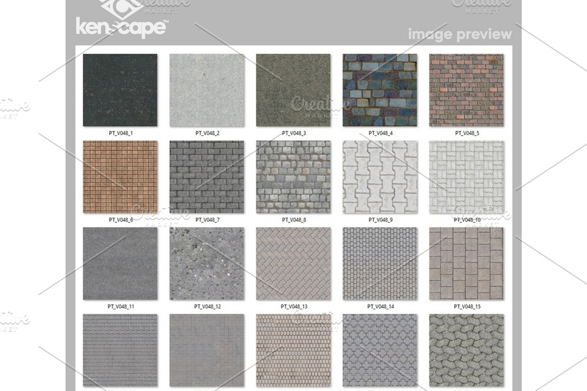 20 Seamless Pavement Textures, an Architecture Photo by KenScape (Photo 3 of 3)