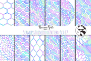 Seamless Iridescent Patterns #2, a Pattern Graphic by RaccoonGirl Design (Thumbnail 1 of 3)