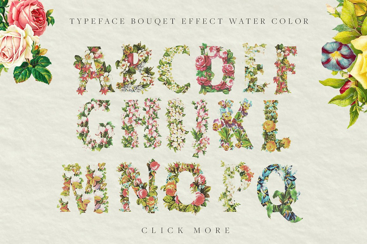 BOUQET - SVG Font Flower Watercolor, a Symbol Font by Anxiety Studio (Photo 23 of 24)