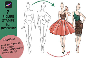 Female Fashion Figure Templates