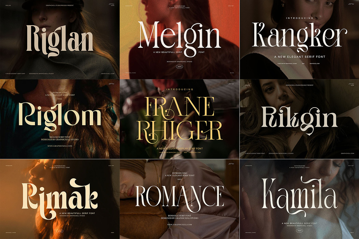 100+ Premium Serif Font Bundle, a Serif Font by Graphicxell (Photo 4 of 12)