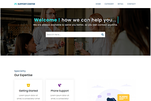 Support Center - Knowledge Base HTML