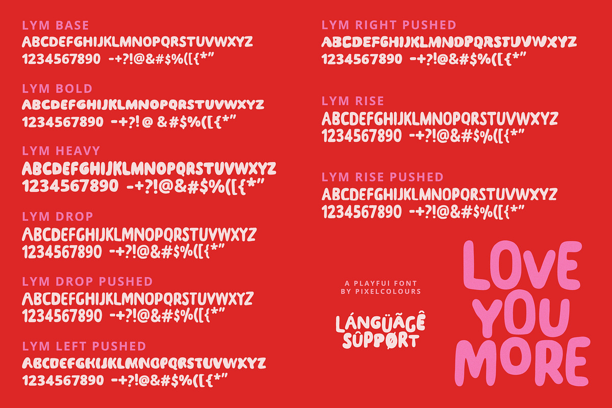 Playful Font - Love You More, a Handwritten Font by pixelcolours (Photo 11 of 15)