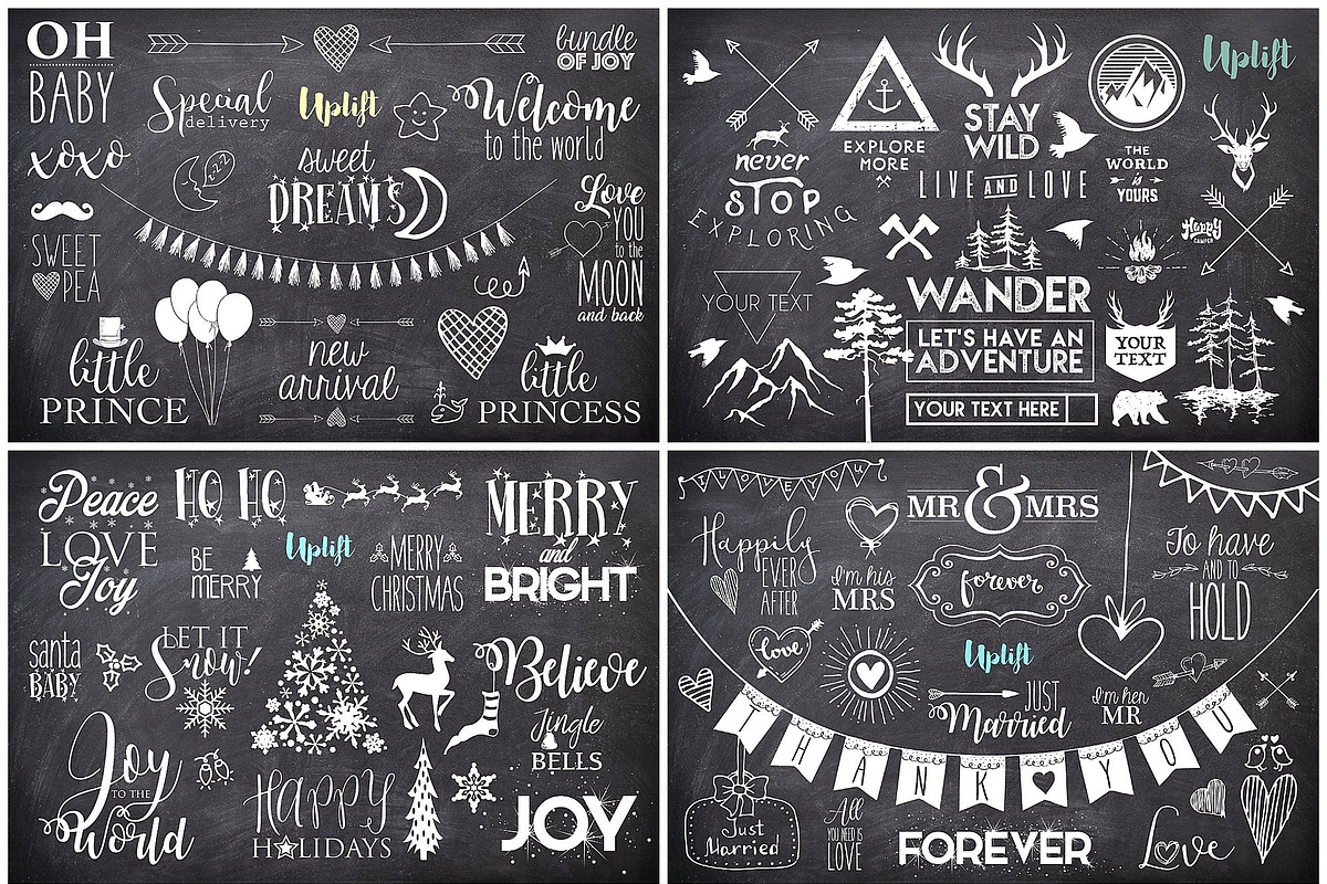 SALE! 90 Photoshop Overlays BUNDLE, an Action Add-On by Uplift Actions (Photo 1 of 5)