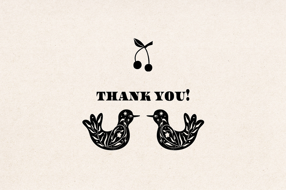 FLORAL BLACK BIRD SILHOUETTES Spring, an Object Graphic by Creativemaker (Photo 14 of 14)