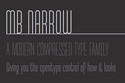 MB Narrow, a Sans Serif Font by Ben Burford Fonts (Thumbnail 2 of 4)