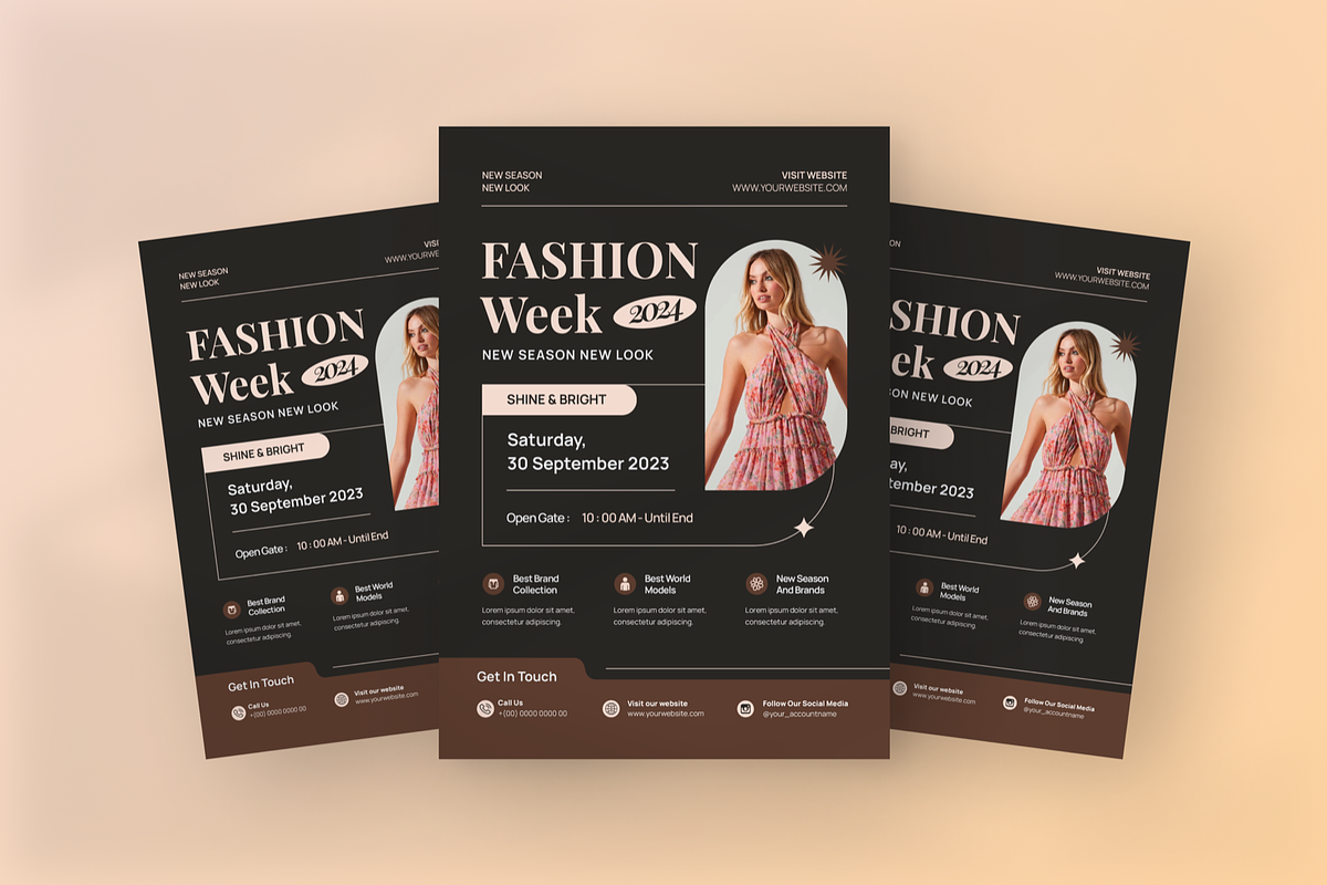 Fashion Week 2024 Flyer, a Flyer Template by SquidPixey (Photo 4 of 5)