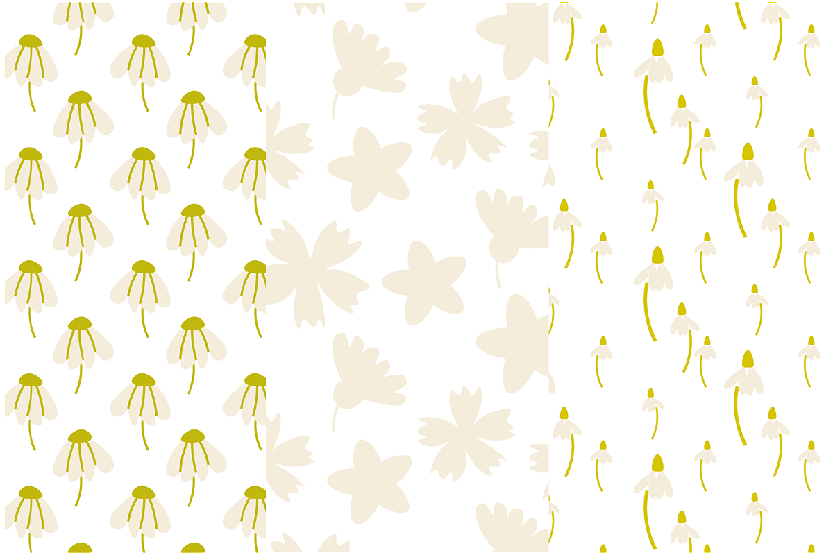 Naive Flower Pattern Bundle, a Pattern Graphic by Bonfloret Studio (Photo 10 of 16)