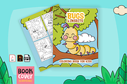 Cute Bugs and Insects Coloring Book, an Animal Illustration by MK.CreativeHub (Thumbnail 3 of 3)