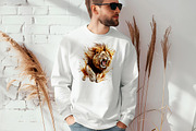 Watercolor Lion Clipart Set, an Animal Illustration by GalaDesign03 (Thumbnail 6 of 7)
