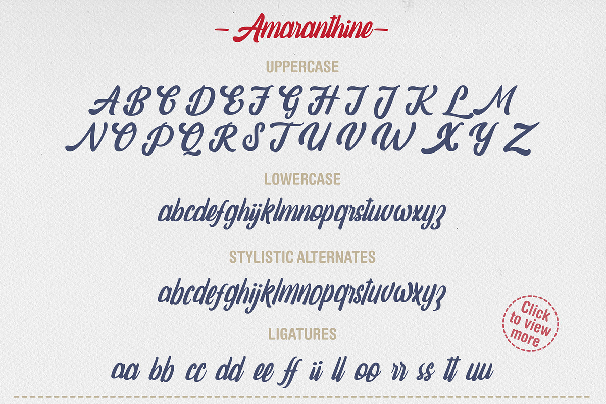 Amaranthine - Vintage Script Fonts preview 3