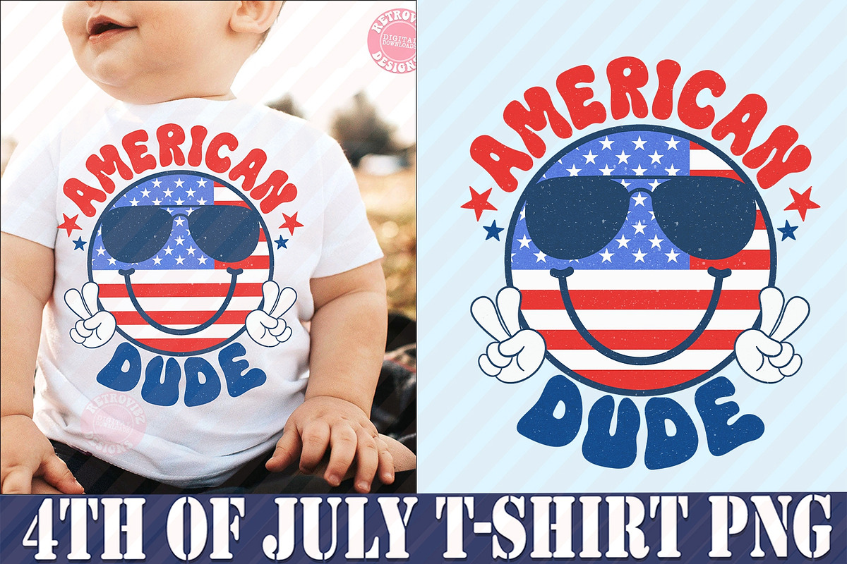 4th of July Kids Png Bundle, an Object Graphic by RETROVIBZDESIGNS (Photo 4 of 7)