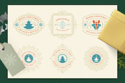 Christmas Retro Design Bundle, a Decorative Illustration by Vasya Kobelev (Thumbnail 7 of 11)