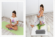 Meditation watercolor set, a Decorative Illustration by Olha Urdeichuk (Thumbnail 3 of 6)