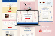 Florence Kajabi Sales Page Template, a Landing Page Template by Odd Creatives (Thumbnail 1 of 6)