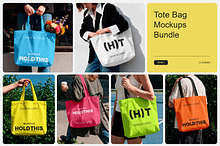 12 in 1 Tote Bag Mockups Bundle by  in Products