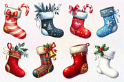Christmas Stokings Clipart, an Illustration by Dream Creation (Thumbnail 4 of 4)