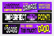 Stretch & Bleed - Brutalist Font, a Sans Serif Font by Aiyari (Thumbnail 12 of 13)