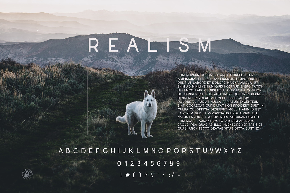 Realism Font preview 3