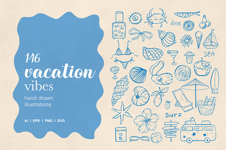 Vacation Vibes Whimsical Set