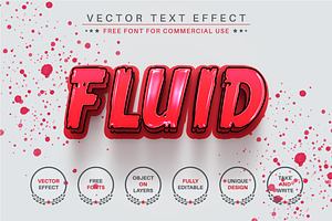 Fluid Blood - Editable Text Effect