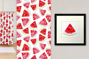 Watercolor fruits & 10 cool patterns, a Wallpaper Graphic by Natasha Koltsova (Thumbnail 4 of 8)