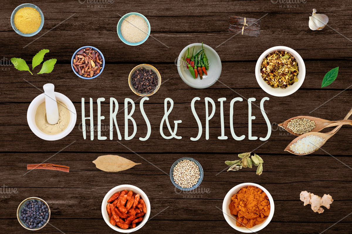 Isolated Food Images-Herbs and Spice, an Object Graphic by Made by Mancie (Photo 1 of 5)