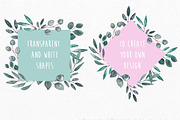 Embellished Frames: flowers & leaves, a Decorative Illustration by MaraquelaStudio (Thumbnail 6 of 8)