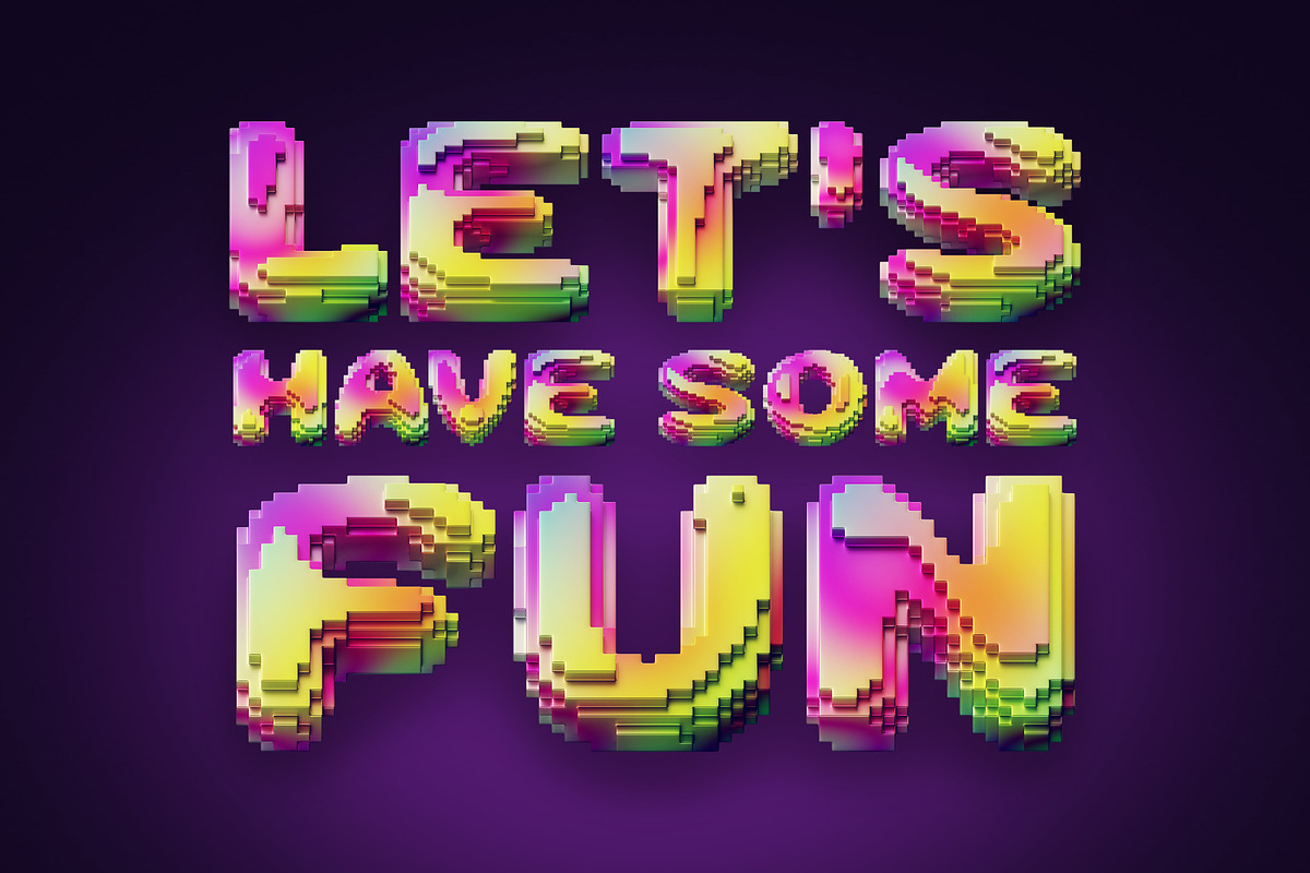 Pixcraft – Color Bitmap Font., a Symbol Font by Gleb Guralnyk (Photo 2 of 6)