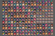Emotion female icons with long hair, a Person Illustration by Saranai Store (Thumbnail 2 of 5)