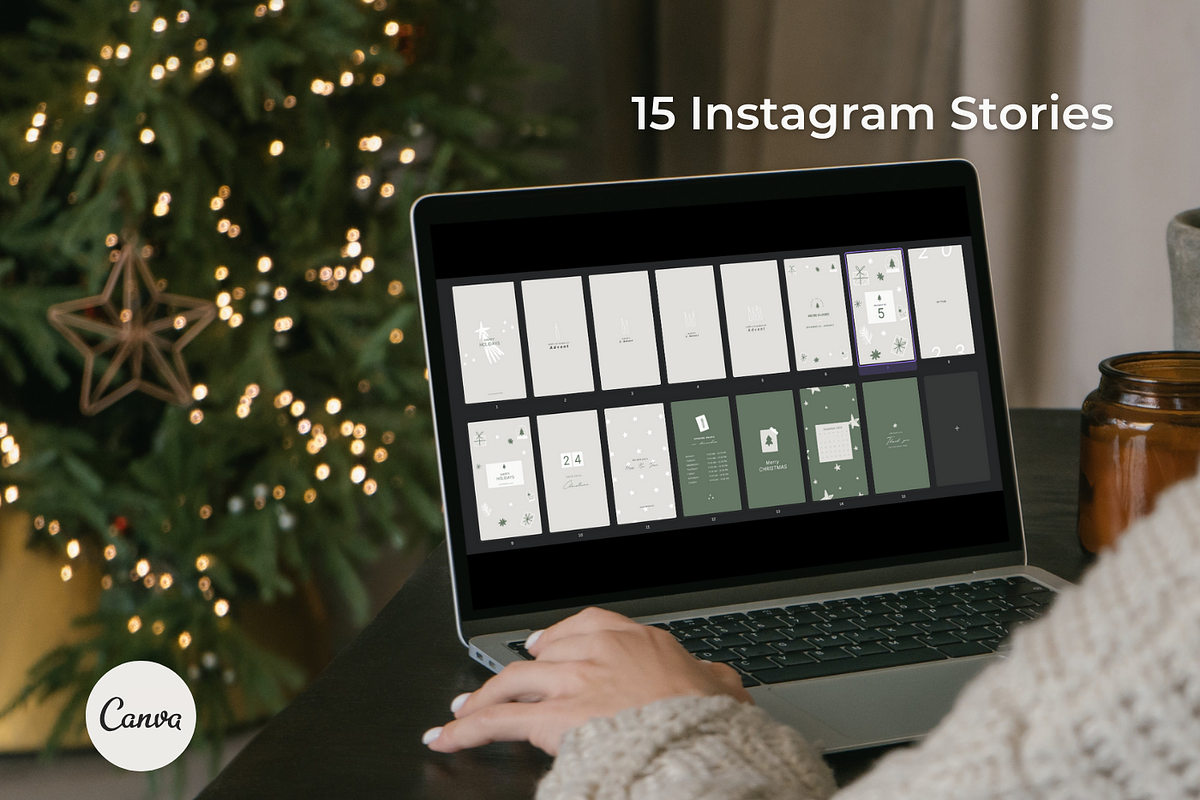 Christmas Instagram Template - Canva, a Social Media Template by Godbout Studio (Photo 4 of 6)