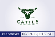 simple vintage cattle livestock logo | Branding & Logo Templates ...