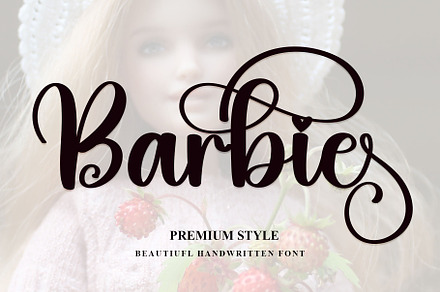 Barbie - Handwritten font, a Handwritten Font by FreshTypeINK
