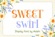 Sweet Swirl - Display Font, a Serif Font by Adalin Shop (Thumbnail 1 of 3)