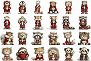 Morning Mood Animal Clipart, an Illustration by Sublimation Artist (Thumbnail 2 of 6)