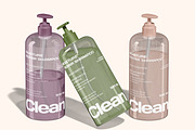 Shampoo Pump Bottle Mockup, a Packaging Mockup by Permadi Creative (Thumbnail 2 of 5)