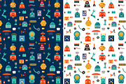 ROBOTS. Characters and patterns, a Technology Illustration by Anna Guz's Store (Thumbnail 3 of 3)