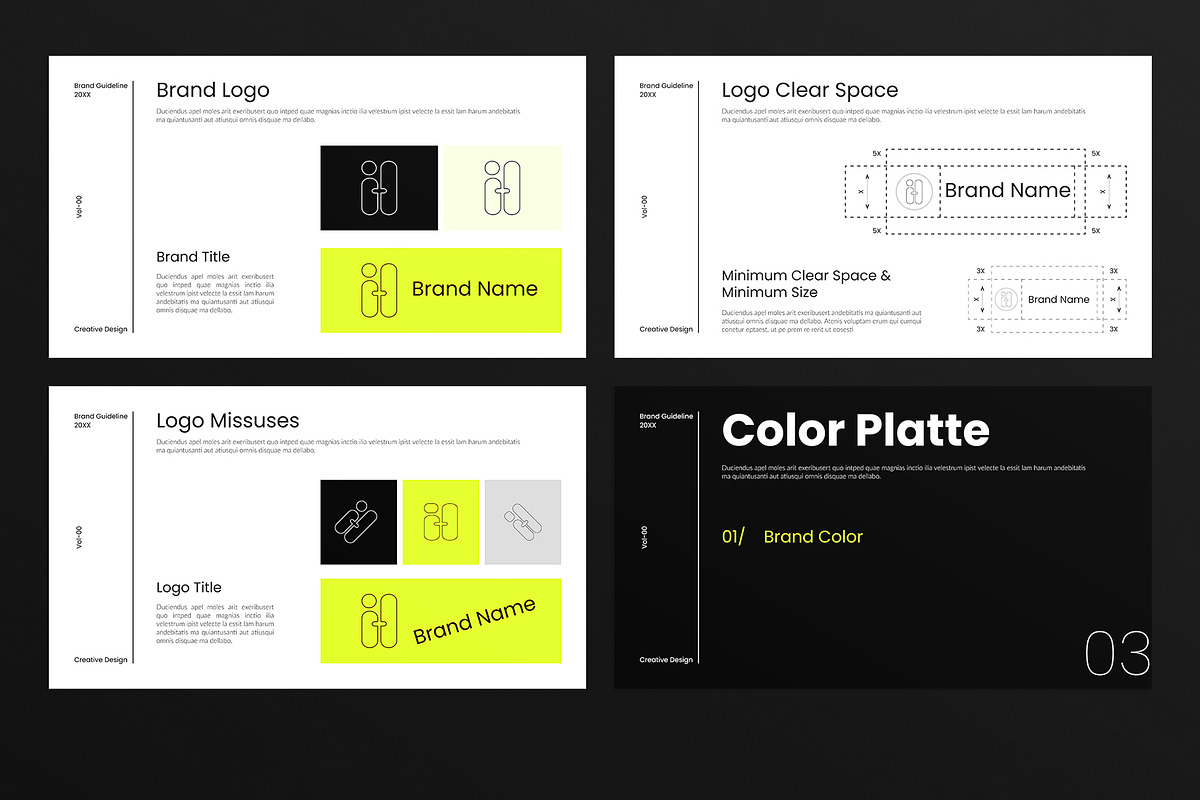 Brand Guideline Template, a Presentation Template by E-Type (Photo 3 of 6)