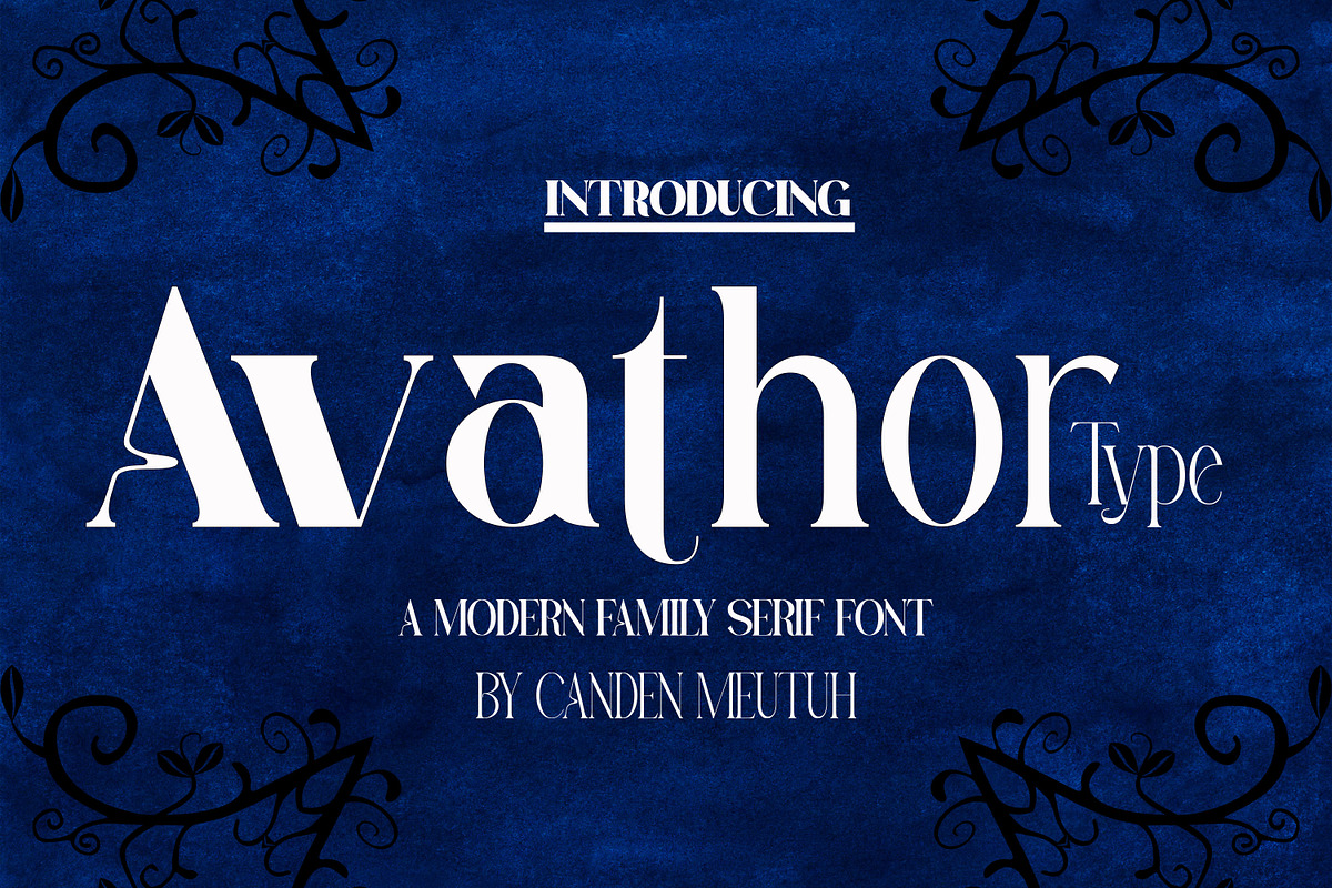 Avathor Type, a Serif Font by Canden Meutuah (Photo 1 of 5)