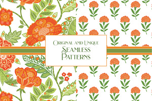 Orange Bohemian Pattern Pack