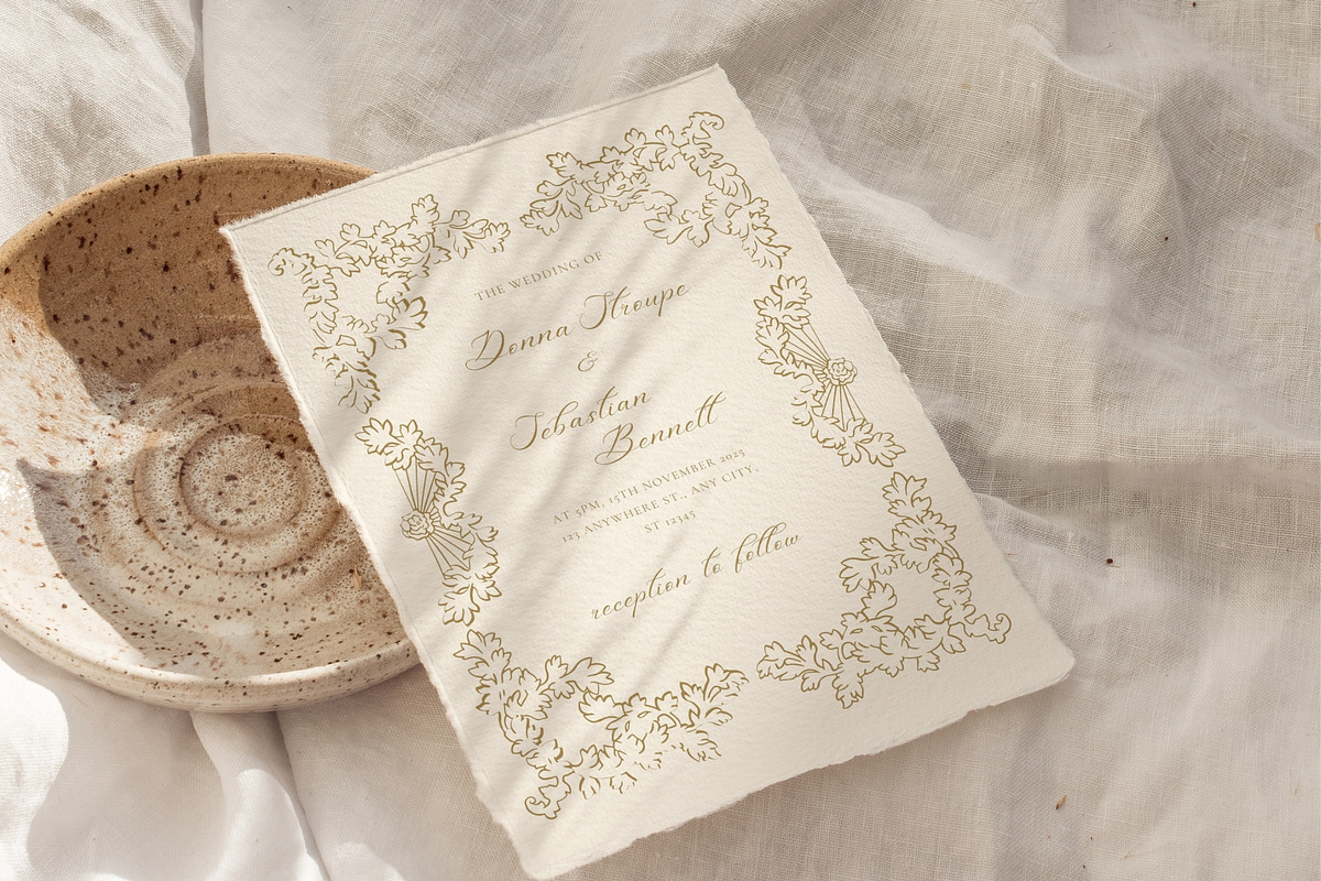 Vintage Chinoiserie Frame Collection, an Illustration by NassyArt (Photo 19 of 22)